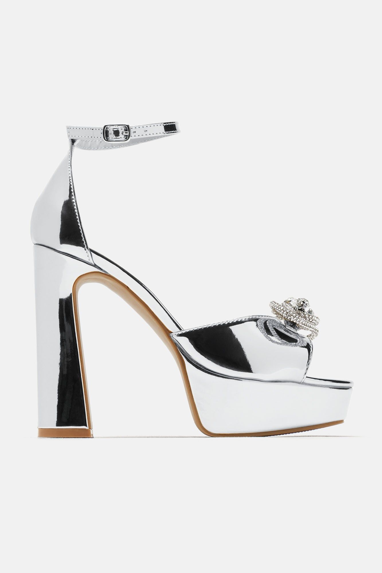 Embrace It Embellished Heels - Silver sold by Fashion Nova product image thumbnail 4