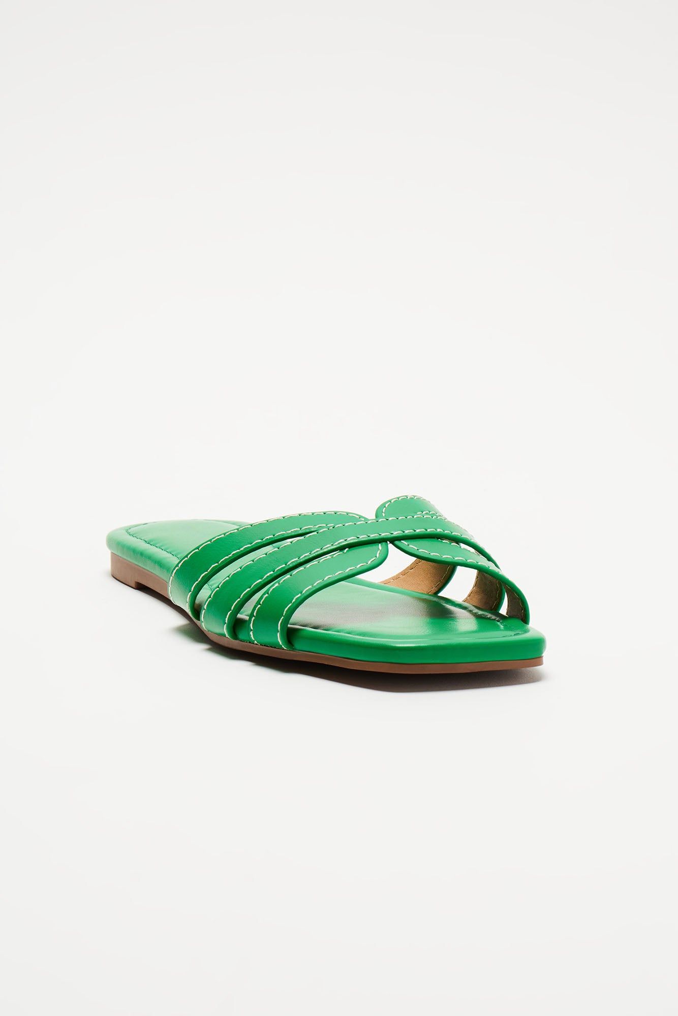 Keep Me Grounded Sandals - Kelly Green sold by Fashion Nova product image thumbnail 2