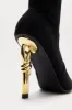 Leave The Drama Thigh High Boots - Black sold by Fashion Nova