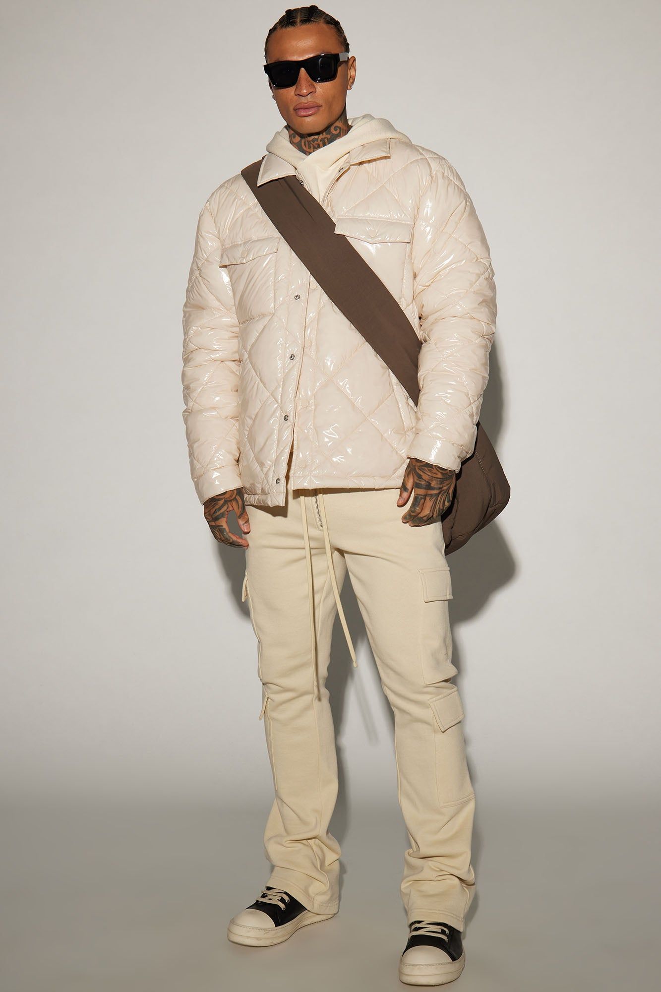 Your Diamond Quilted Puffer Jacket - Cream sold by Fashion Nova product image thumbnail 2