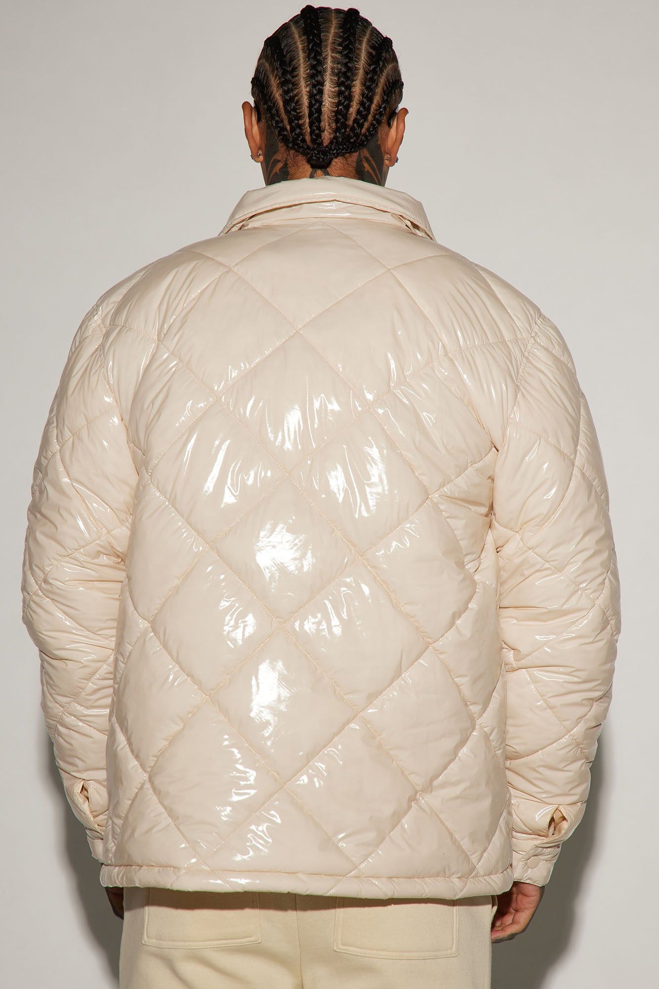 Your Diamond Quilted Puffer Jacket - Cream sold by Fashion Nova product image thumbnail 3