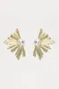 Roman Renaissance Earrings - Gold/Clear sold by Fashion Nova