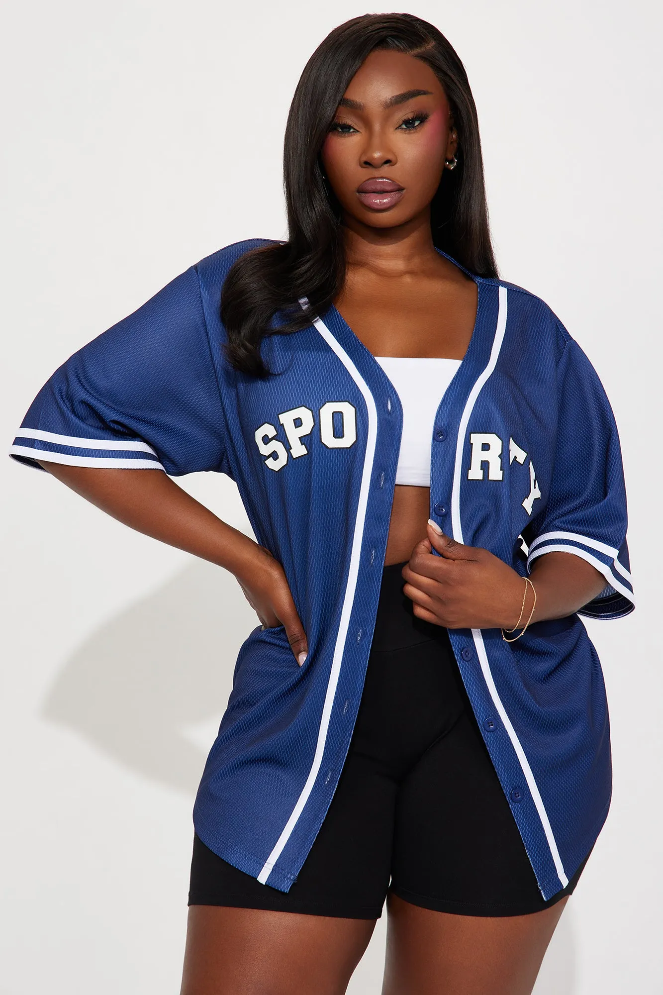 Next Level Jersey Tee - Navy sold by Fashion Nova product image thumbnail 5