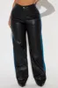 Make Your Case Faux Leather Pant - Black/combo sold by Fashion Nova