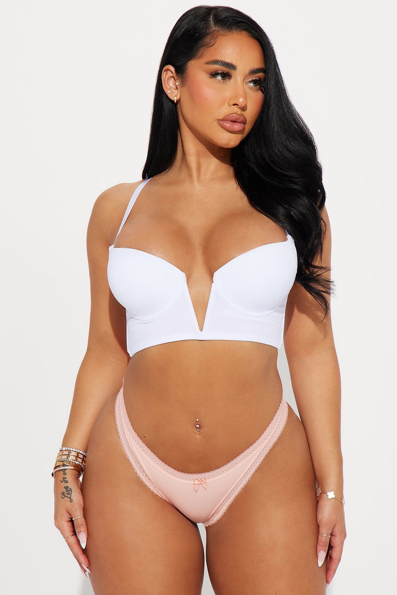 Cute And Unbothered Thong 3 Pack Panties - Pink/combo sold by Fashion Nova product image thumbnail 2