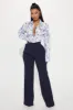 Harlow Linen Shirt - Ivory/combo sold by Fashion Nova