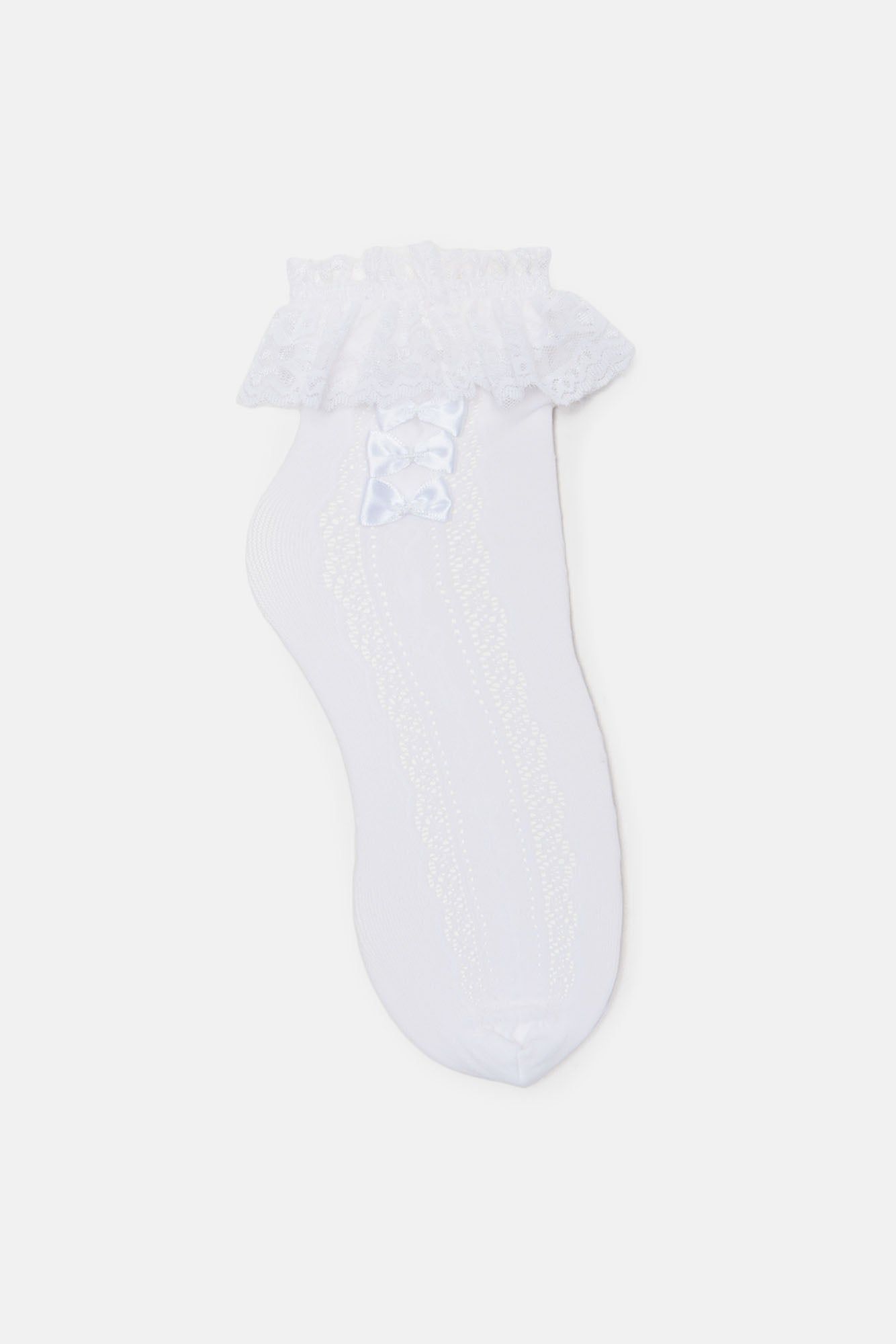 Coquette Socks - White sold by Fashion Nova product image thumbnail 2