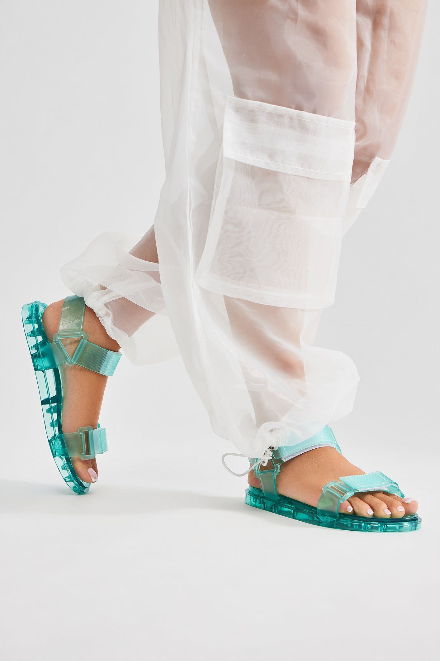 All Good Days Flat Sandals - Turquoise sold by Fashion Nova