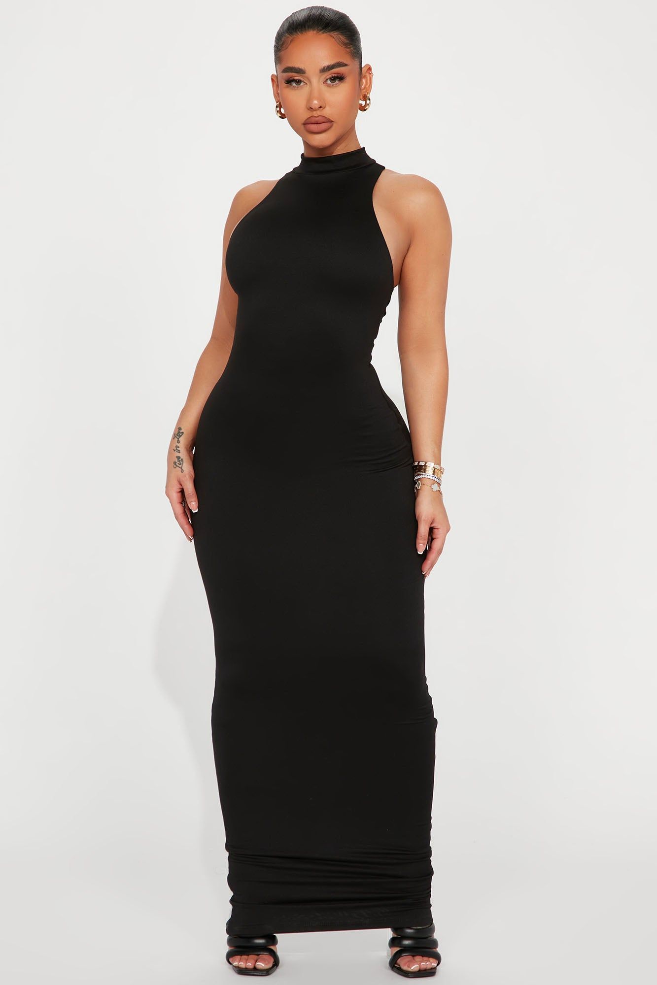 Macie Maxi Dress - Black sold by Fashion Nova