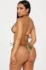 Kamryn Metallic 2 Piece Bikini - Silver sold by Fashion Nova