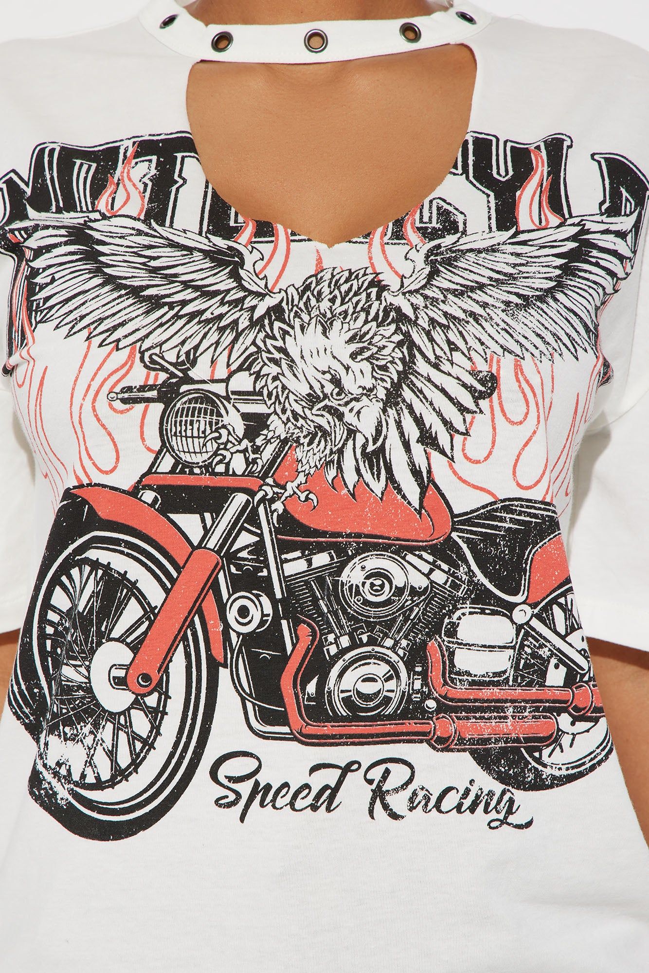 Ride Hard Graphic Tee - Ivory sold by Fashion Nova product image thumbnail 3