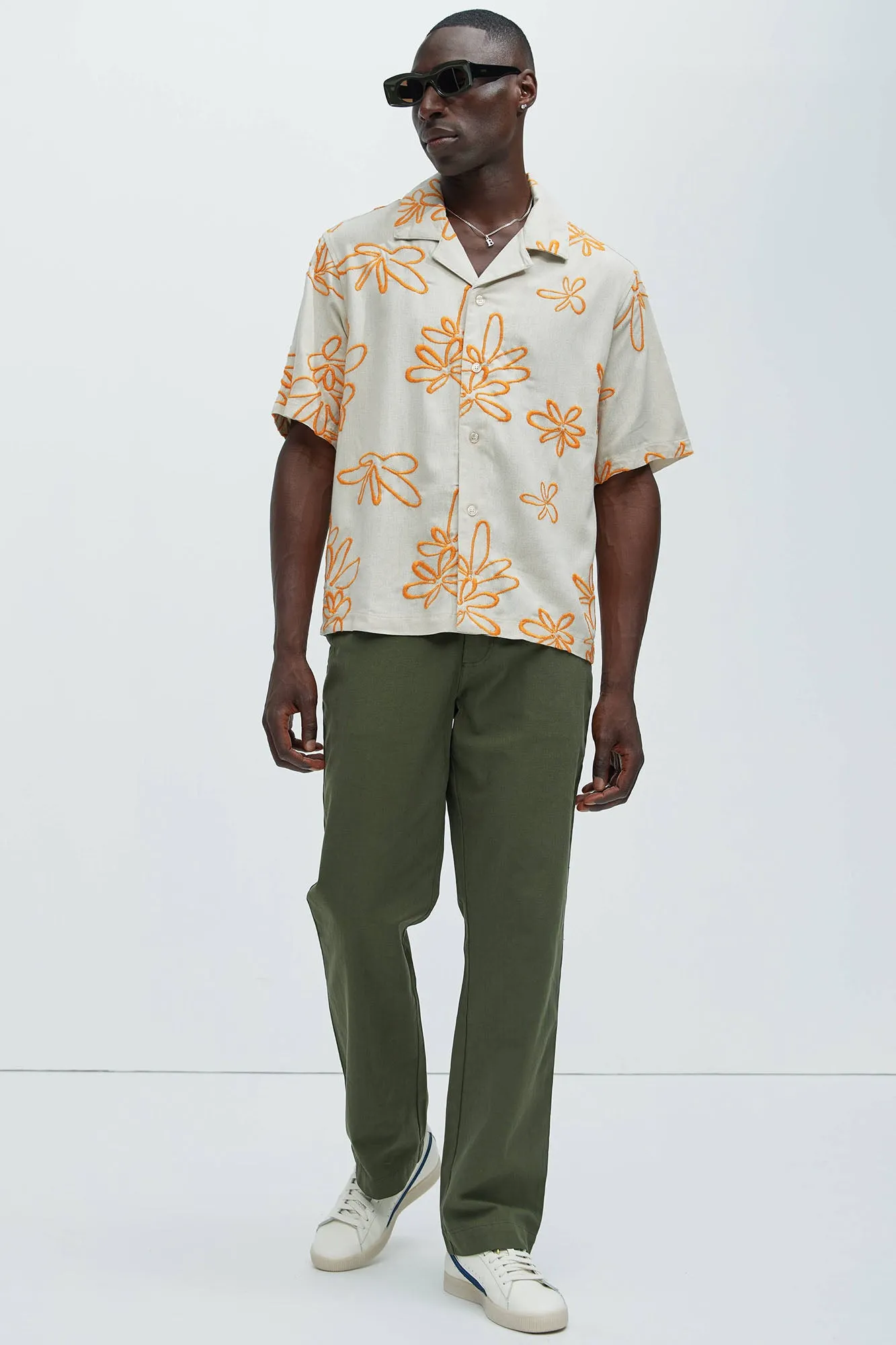 Daydream Floral Linen Shirt - Cream sold by Fashion Nova product image thumbnail 2