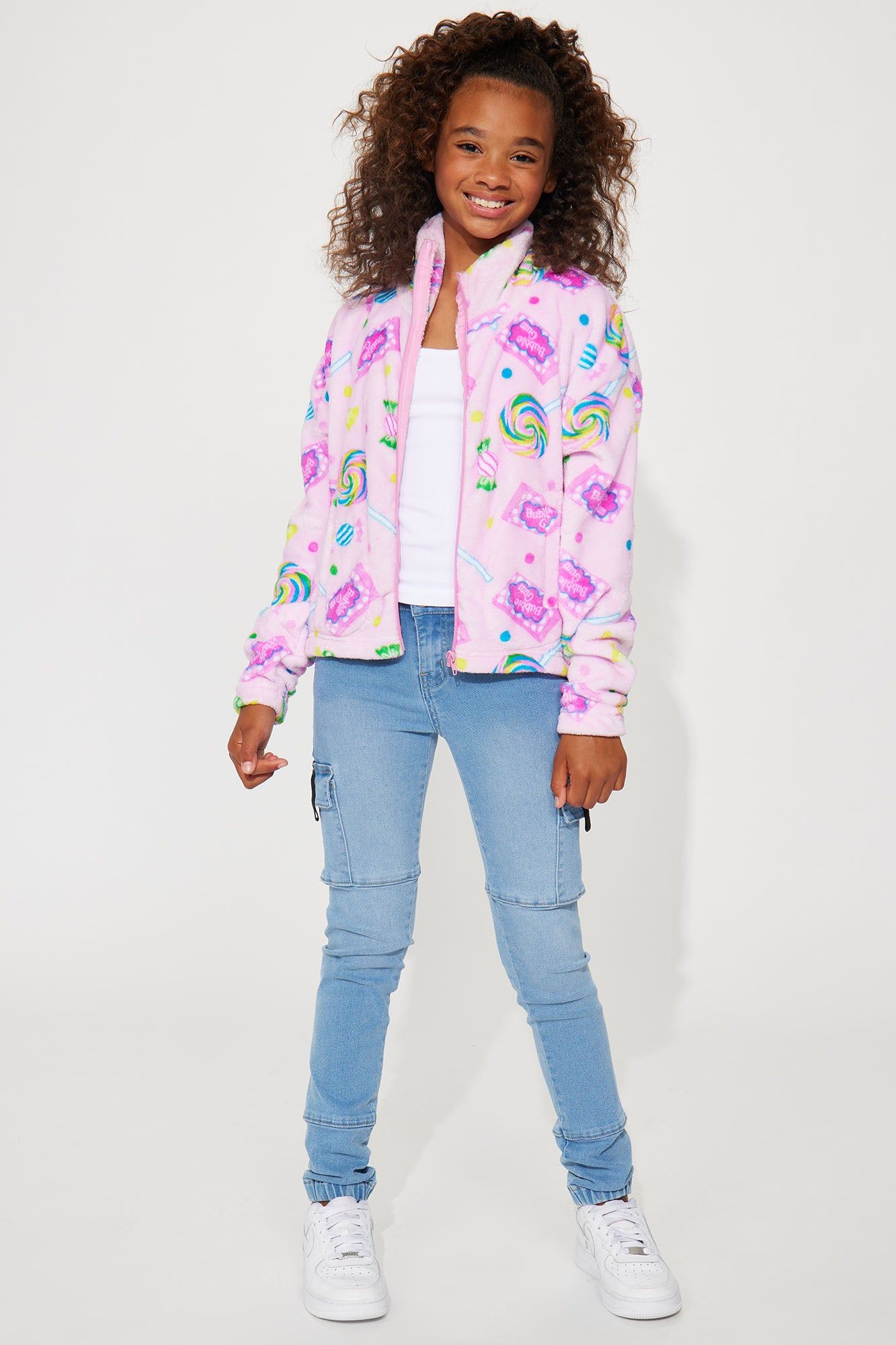 Mini Candy Wonderland Plush Jacket - Pink sold by Fashion Nova product image thumbnail 2