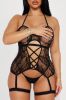 Nights Of Passion Bodystocking Set - Black sold by Fashion Nova