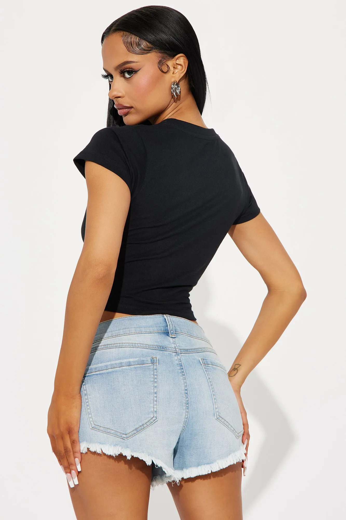 In My Cowgirl Era Fitted Tee - Black sold by Fashion Nova product image thumbnail 4