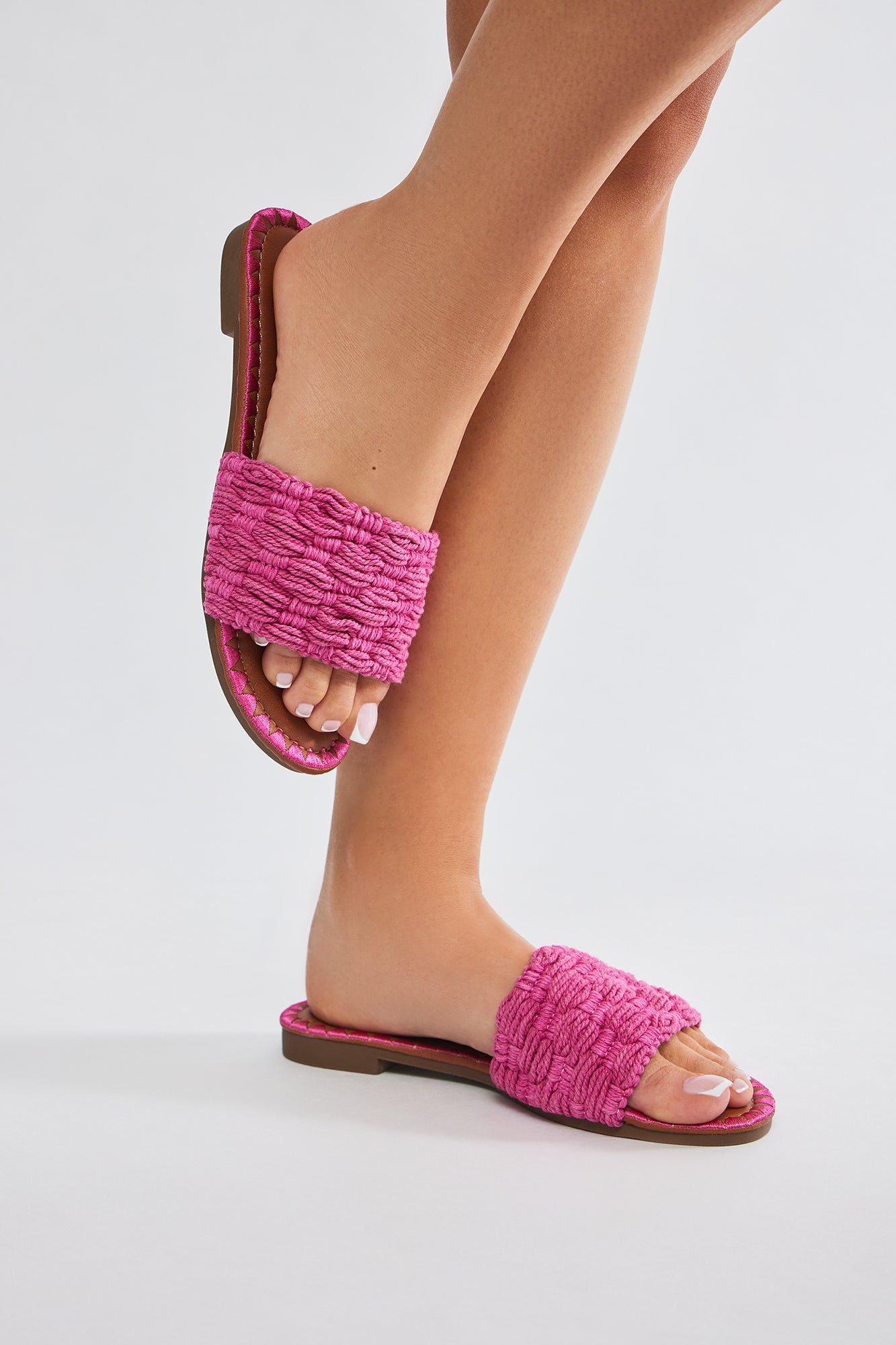 Aurelia Flat Sandals - Pink sold by Fashion Nova
