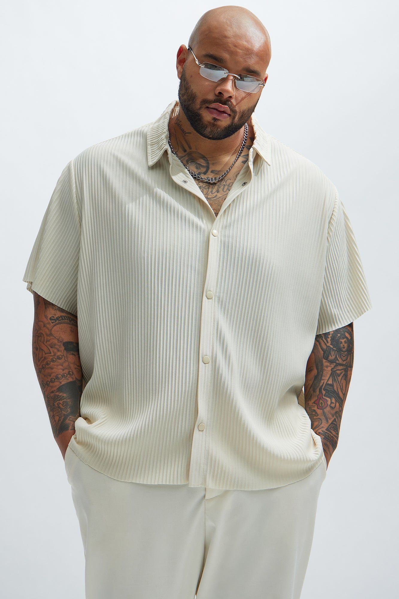 Florence Shirt - Off White sold by Fashion Nova product image thumbnail 5