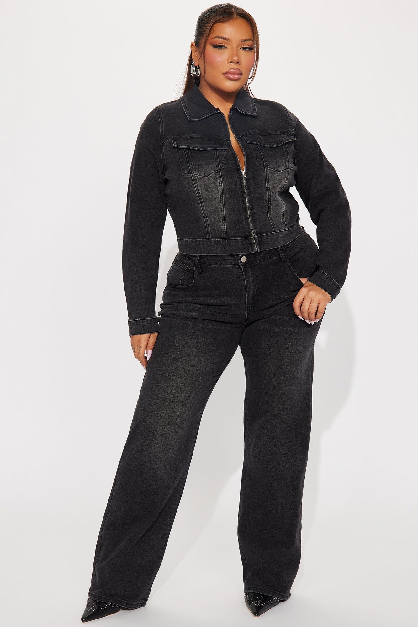 Vita Denim Jacket - Black Wash sold by Fashion Nova product image thumbnail 5