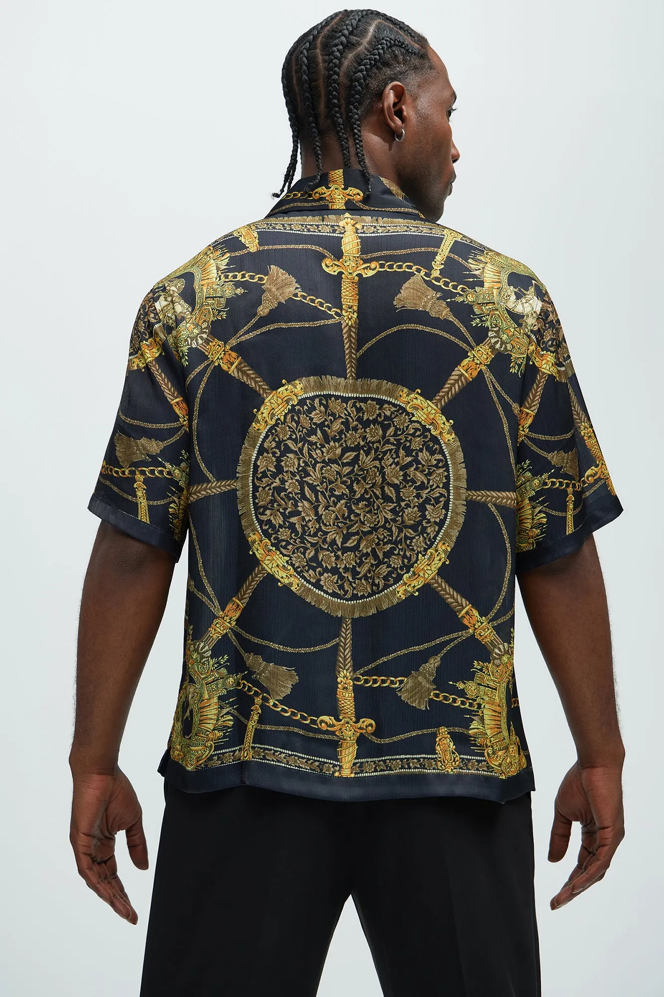 Del Corso Printed Shirt - Black/combo sold by Fashion Nova product image thumbnail 4