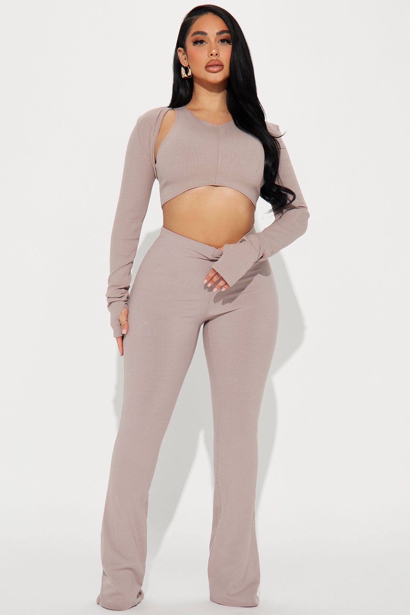 Adriana Snatched Pant - Sand sold by Fashion Nova
