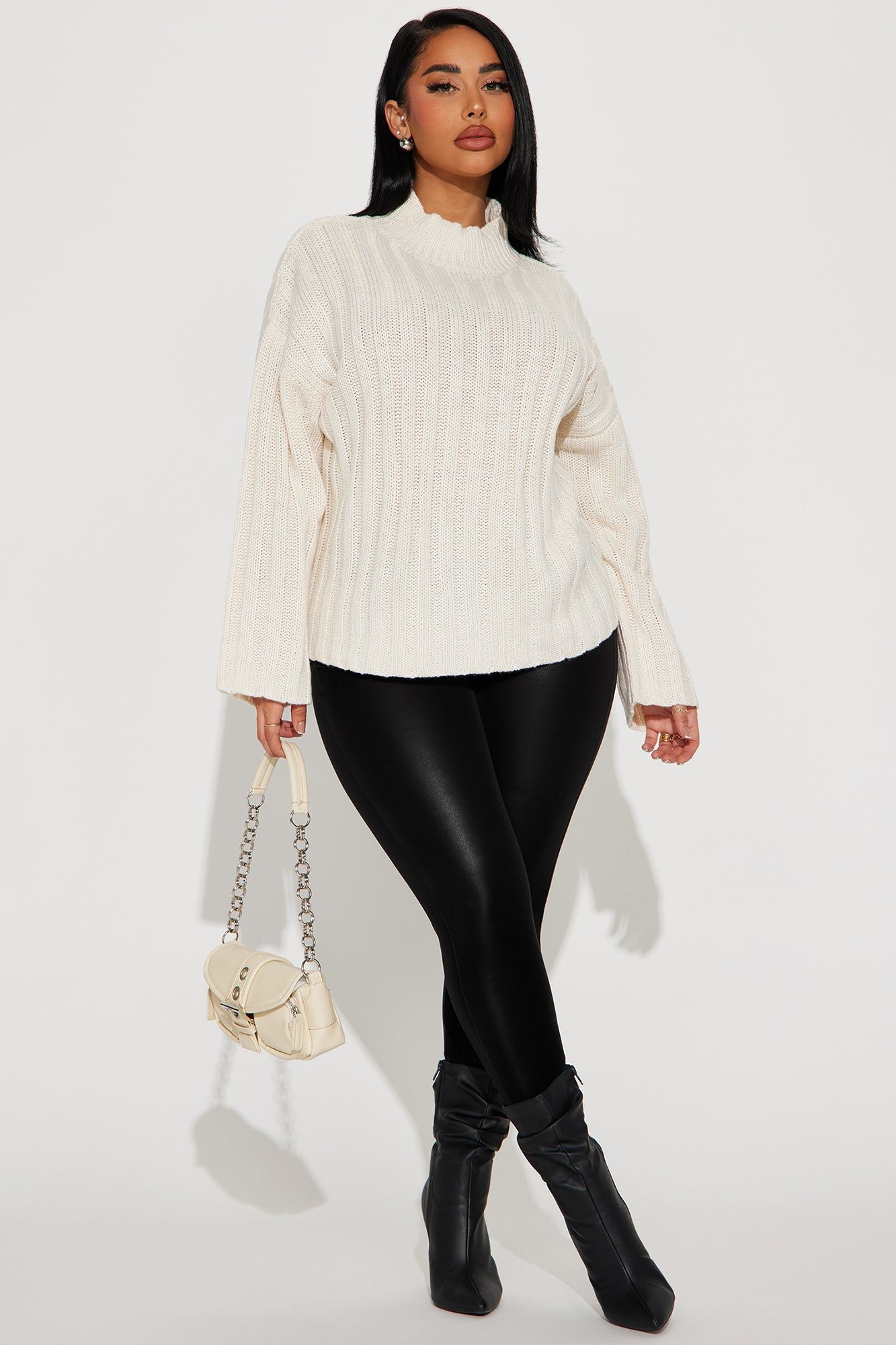 Talk It Up Sweater - Beige sold by Fashion Nova product image thumbnail 2