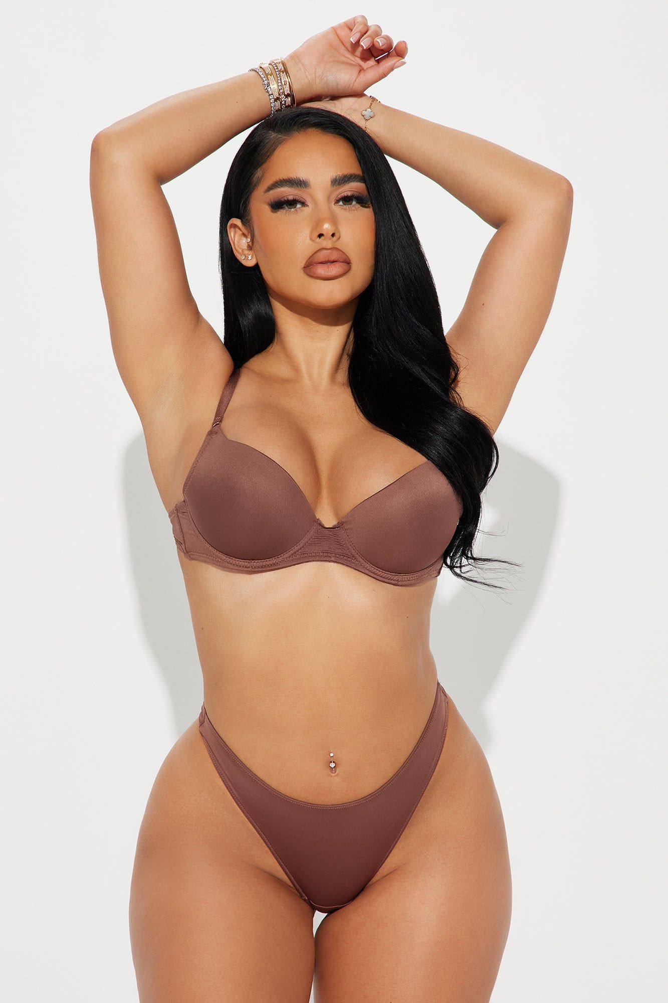 Feels Like Love Microfiber Thong Panty - Chocolate sold by Fashion Nova product image thumbnail 2
