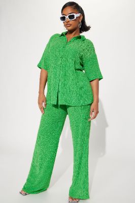 Vacay Vibes Pant Set - Green sold by Fashion Nova