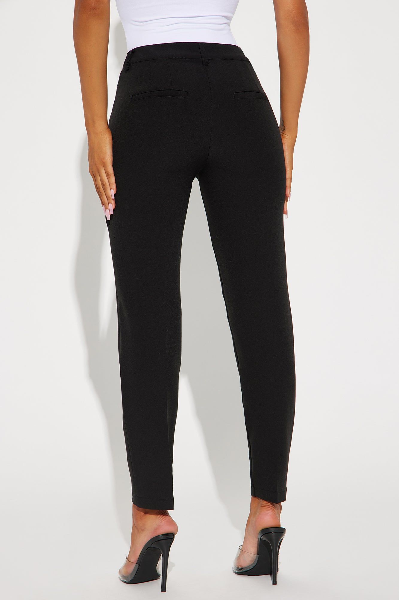Meet Me In The Office Skinny Trouser - Black sold by Fashion Nova product image thumbnail 3