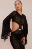 Positano Crochet Maxi Dress - Black sold by Fashion Nova