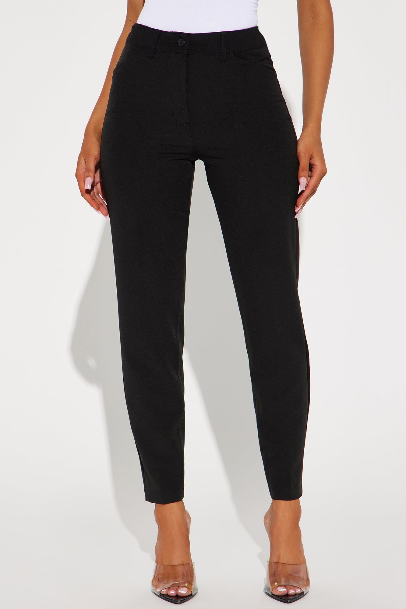 Meet Me In The Office Skinny Trouser - Black sold by Fashion Nova product image thumbnail 2