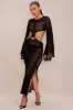 Positano Crochet Maxi Dress - Black sold by Fashion Nova