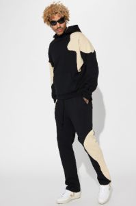 Tyson Opposite Forces Straight Sweatpants - Black/combo sold by Fashion Nova