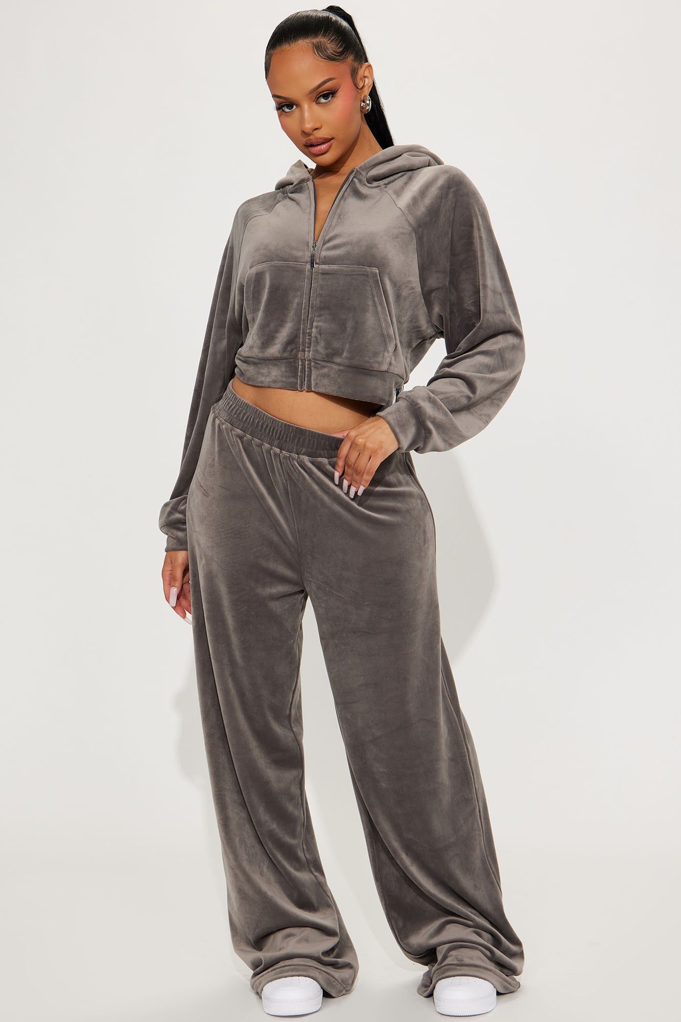 Soft Launch Jogger Set - Grey sold by Fashion Nova
