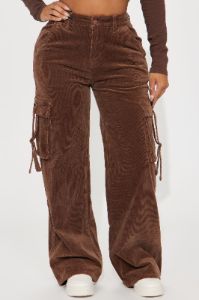 Wholesome Days Corduroy Cargo Pant - Chocolate sold by Fashion Nova