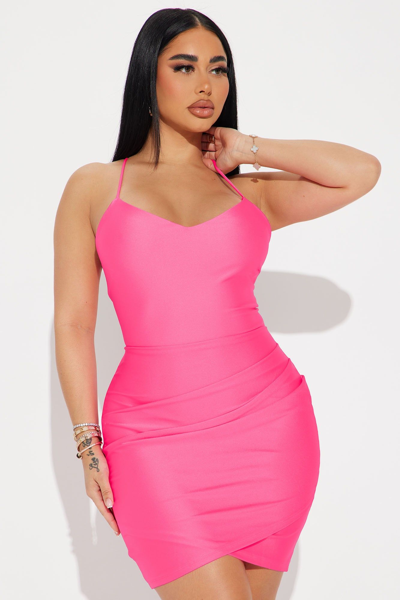 In The Night Mini Dress - Neon Pink sold by Fashion Nova product image thumbnail 2