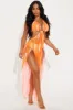 Aubriella 3 Piece Bikini Set - Orange sold by Fashion Nova