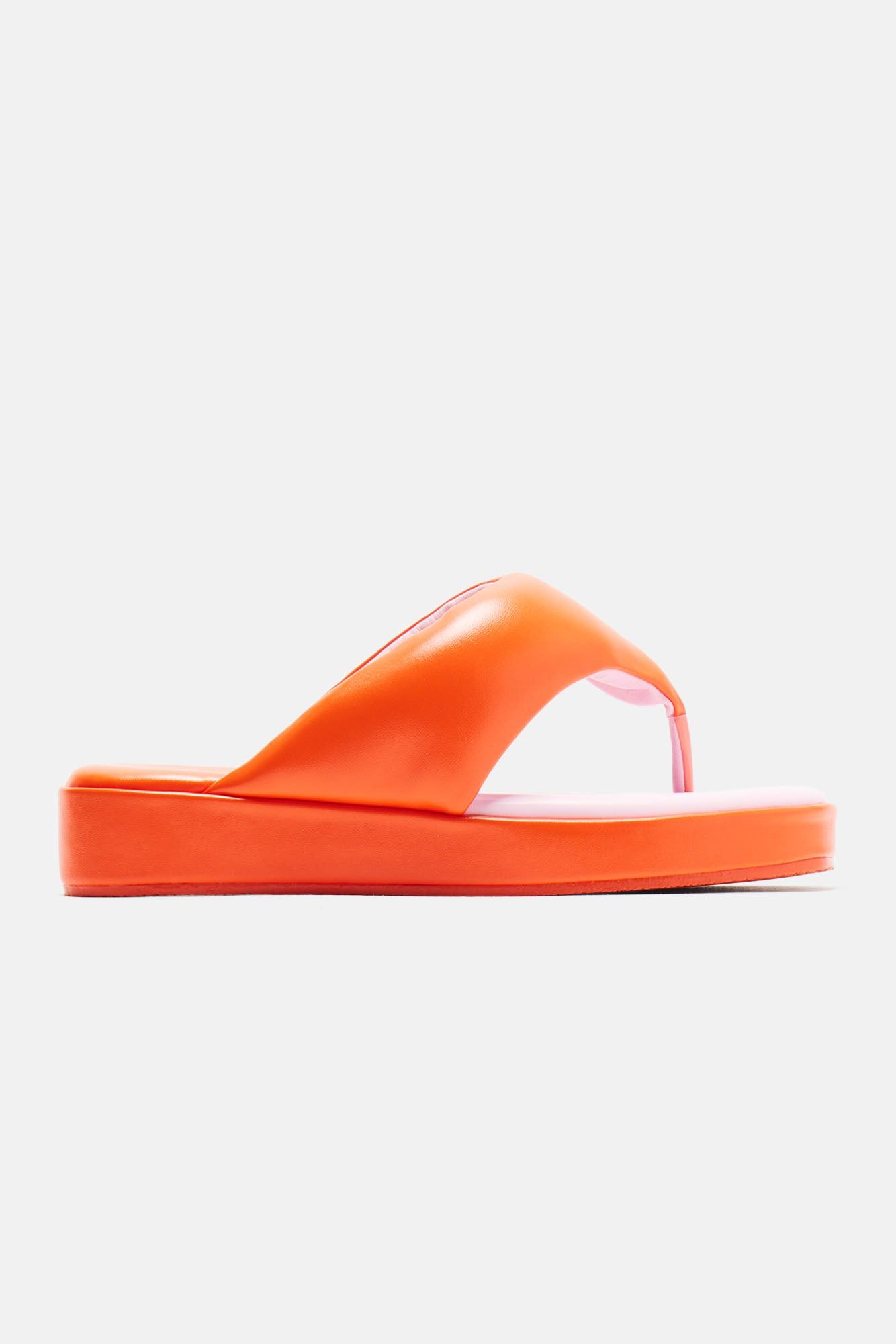 Sunny Side Flip Flops - Orange sold by Fashion Nova product image thumbnail 5