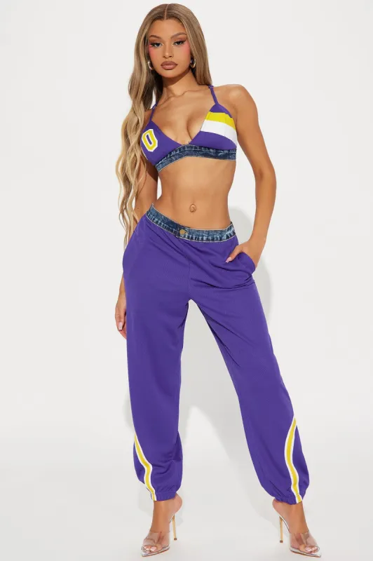 True Player Jogger Set - Purple/combo made by Fashion Nova