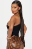 Kamaria Chain Strap Bodysuit - Black sold by Fashion Nova