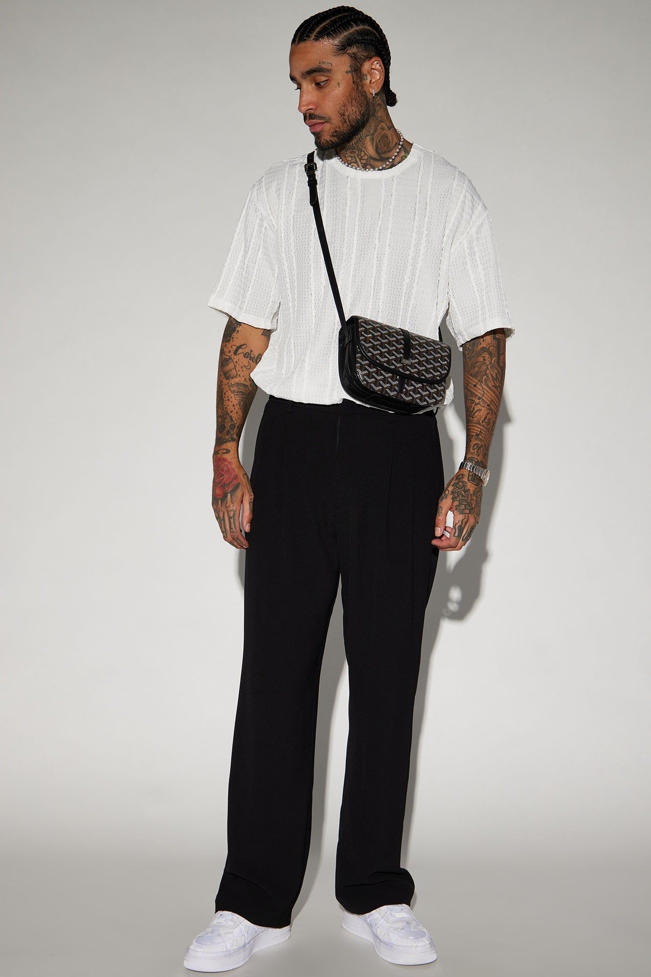 Samuel Textured Boxy Short Sleeve Tee - White sold by Fashion Nova product image thumbnail 2