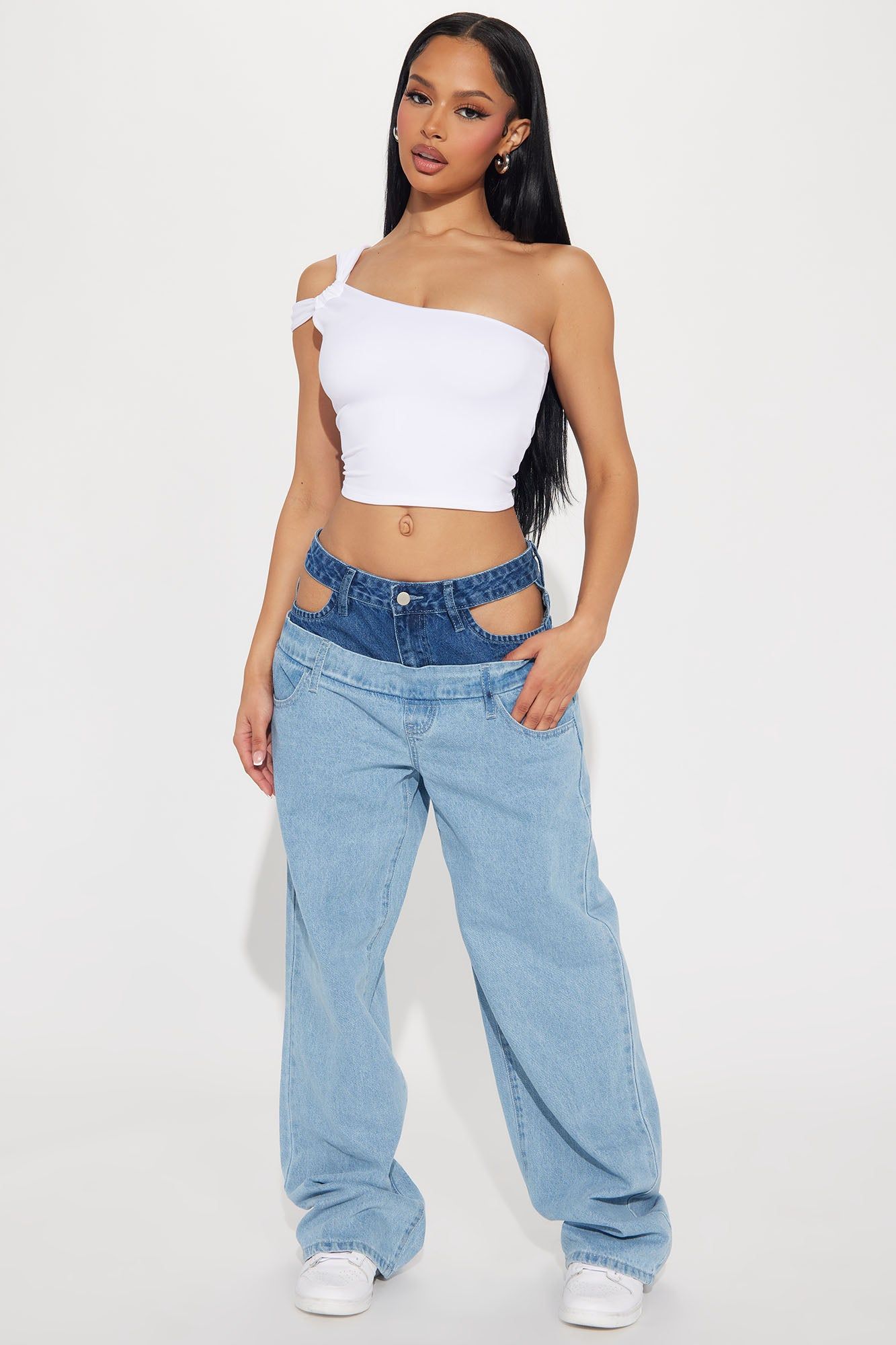 Sugar Rush One Shoulder Top - White sold by Fashion Nova product image thumbnail 2
