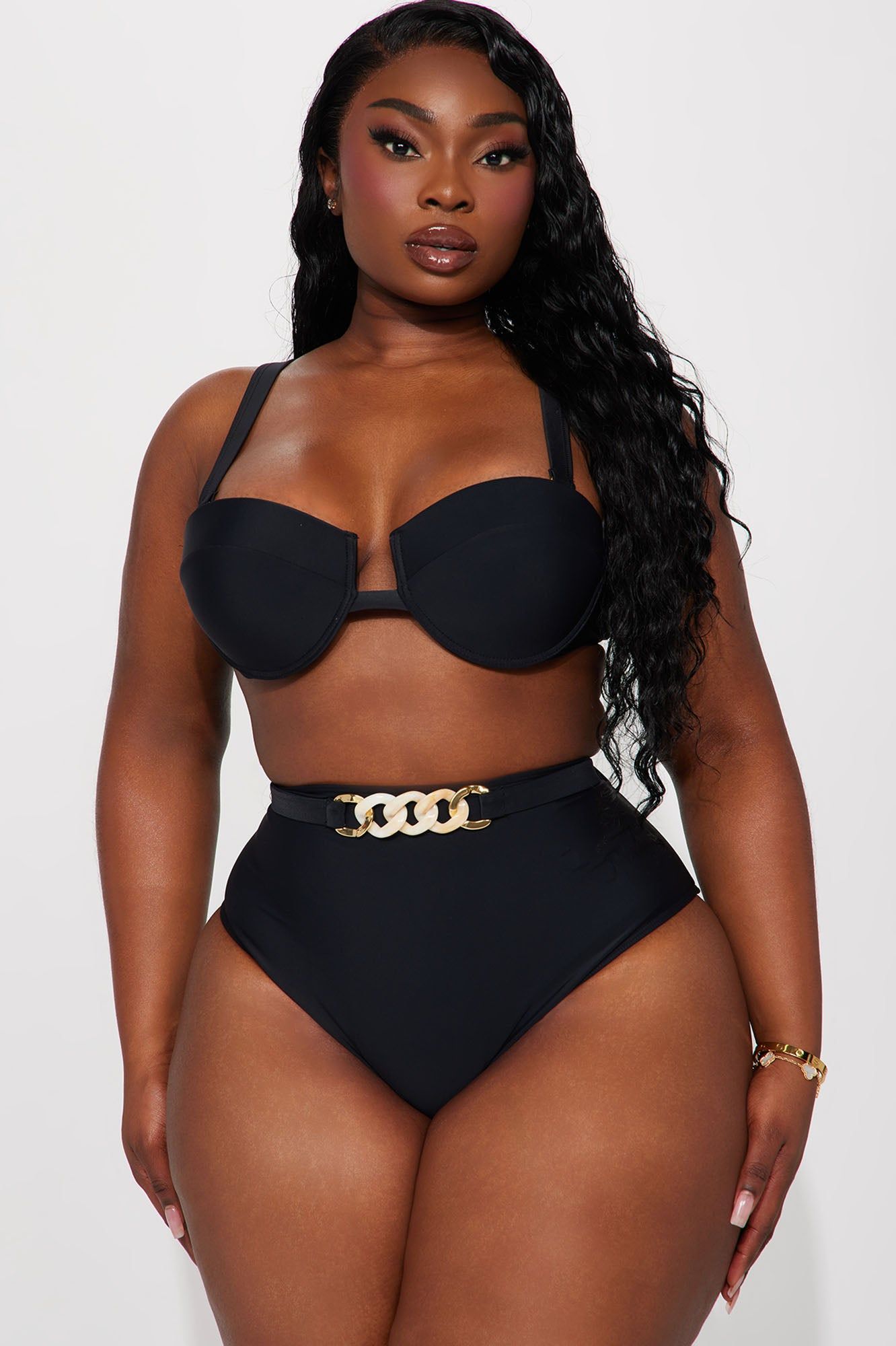 Olivia 2 Piece Bikini - Black sold by Fashion Nova product image thumbnail 4