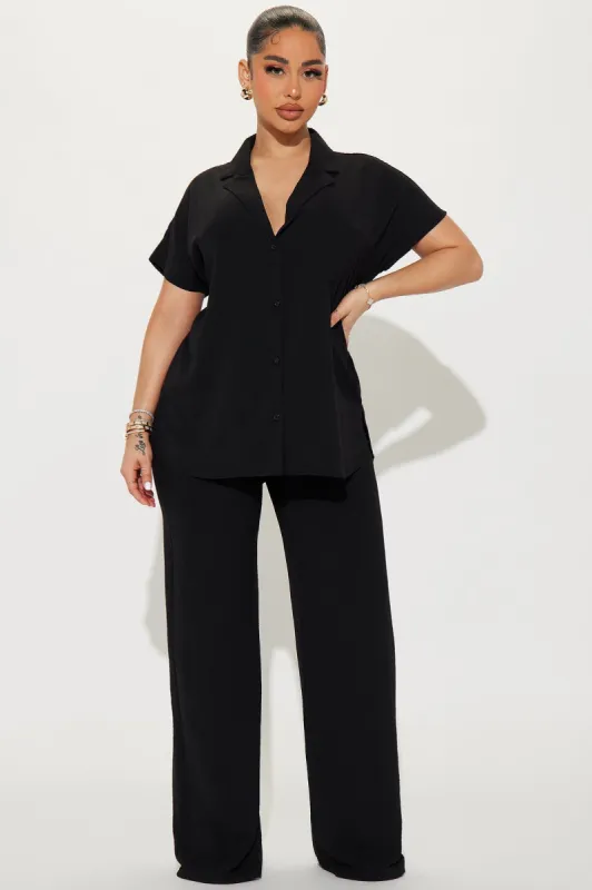 Roxanne Pant Set - Black sold by Fashion Nova