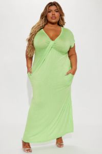 Steph Maxi Dress - Lime sold by Fashion Nova