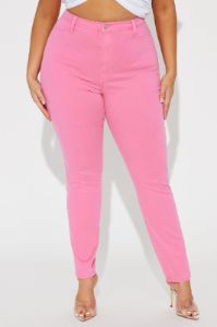 Classic Color High Waist Skinny Jeans - Pink sold by Fashion Nova