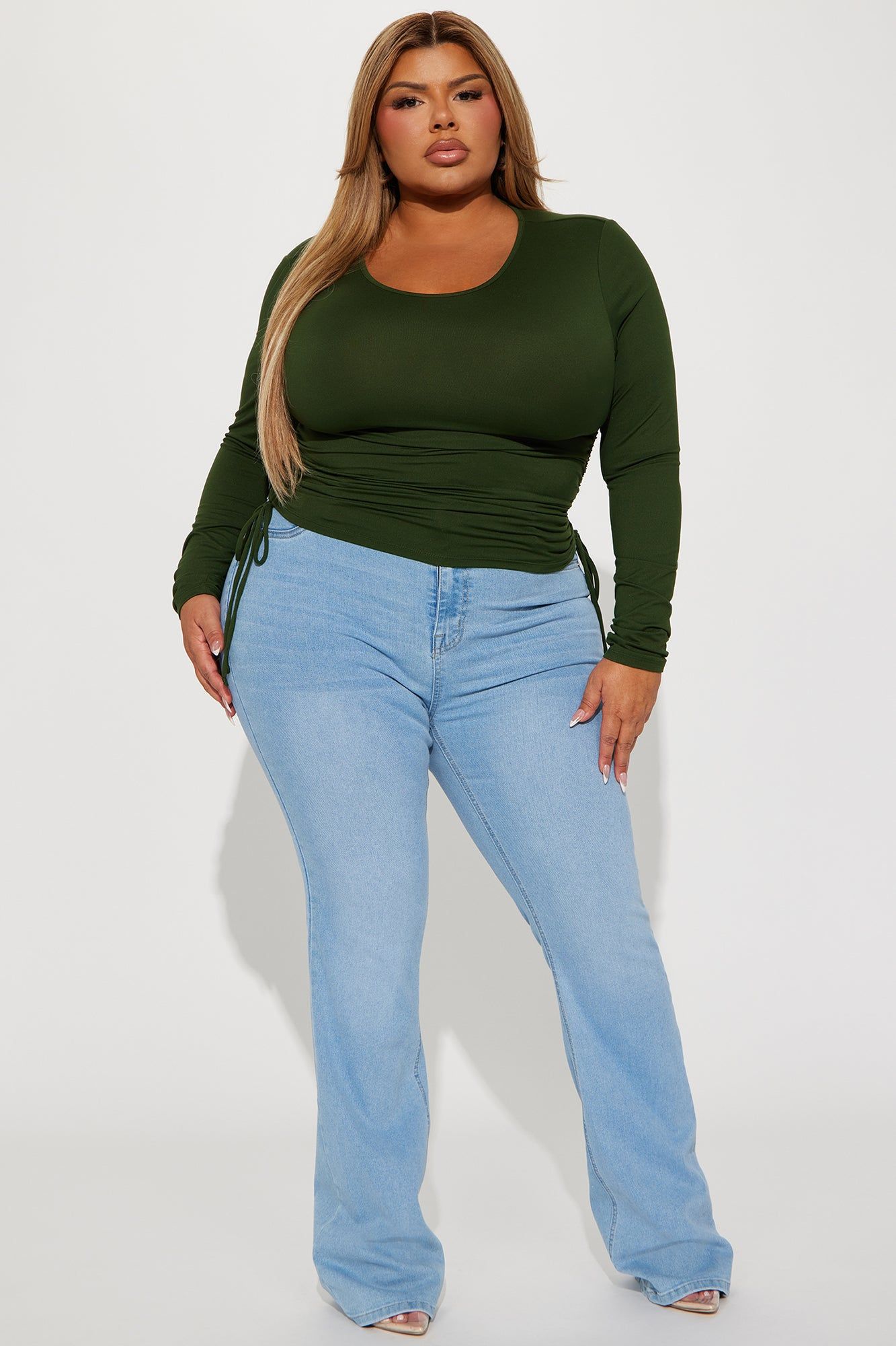 Sabrina Long Sleeve Top - Hunter sold by Fashion Nova product image thumbnail 2