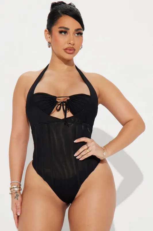 What A Girl Wants Bodysuit - Black sold by Fashion Nova