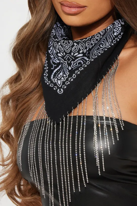 Stagecoach Cutie Bandana - Black sold by Fashion Nova