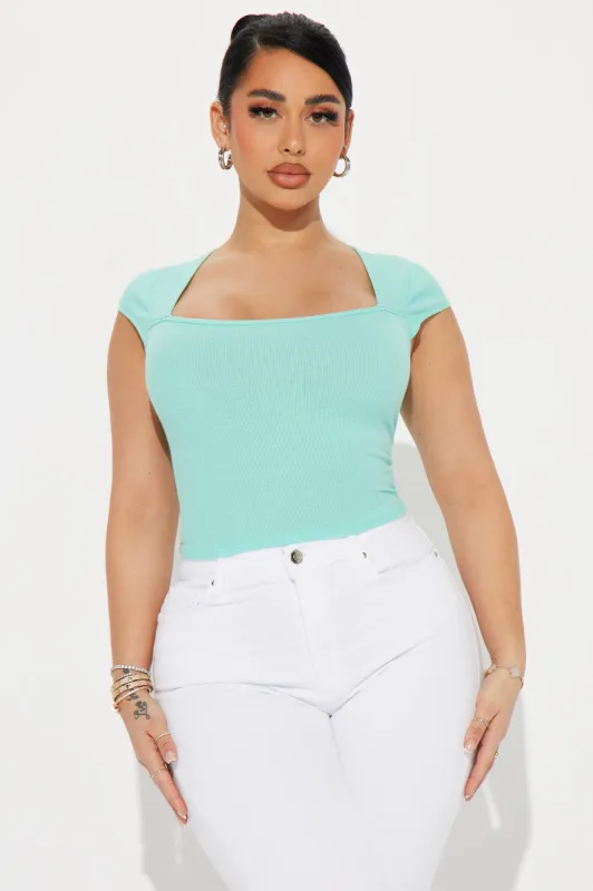 Sabrina Square Neck Tee - Mint sold by Fashion Nova