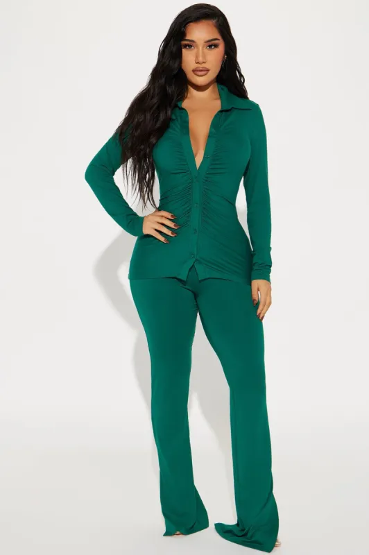 Just You And I Pant Set - Hunter sold by Fashion Nova